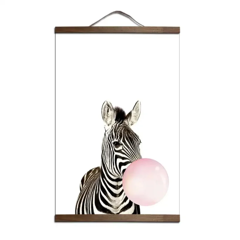 deco murale chambre enfants zebre