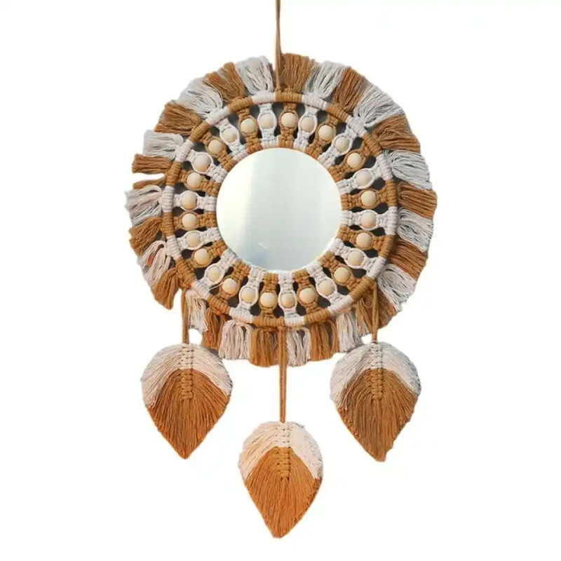 decoration murale macrame miroir 11