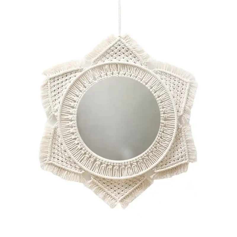 decoration murale macrame miroir 17